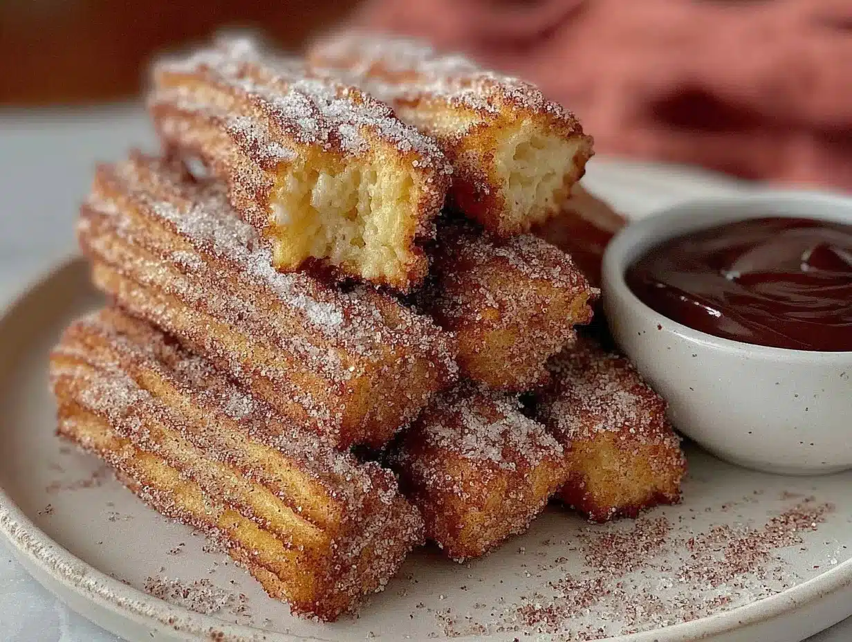 crispy air fryer churros preparation steps
