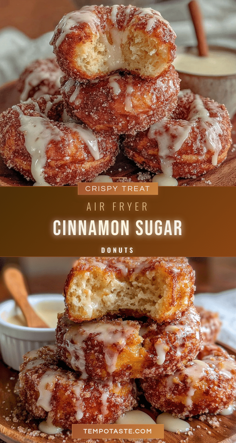 crispy air fryer cinnamon sugar donuts recipe