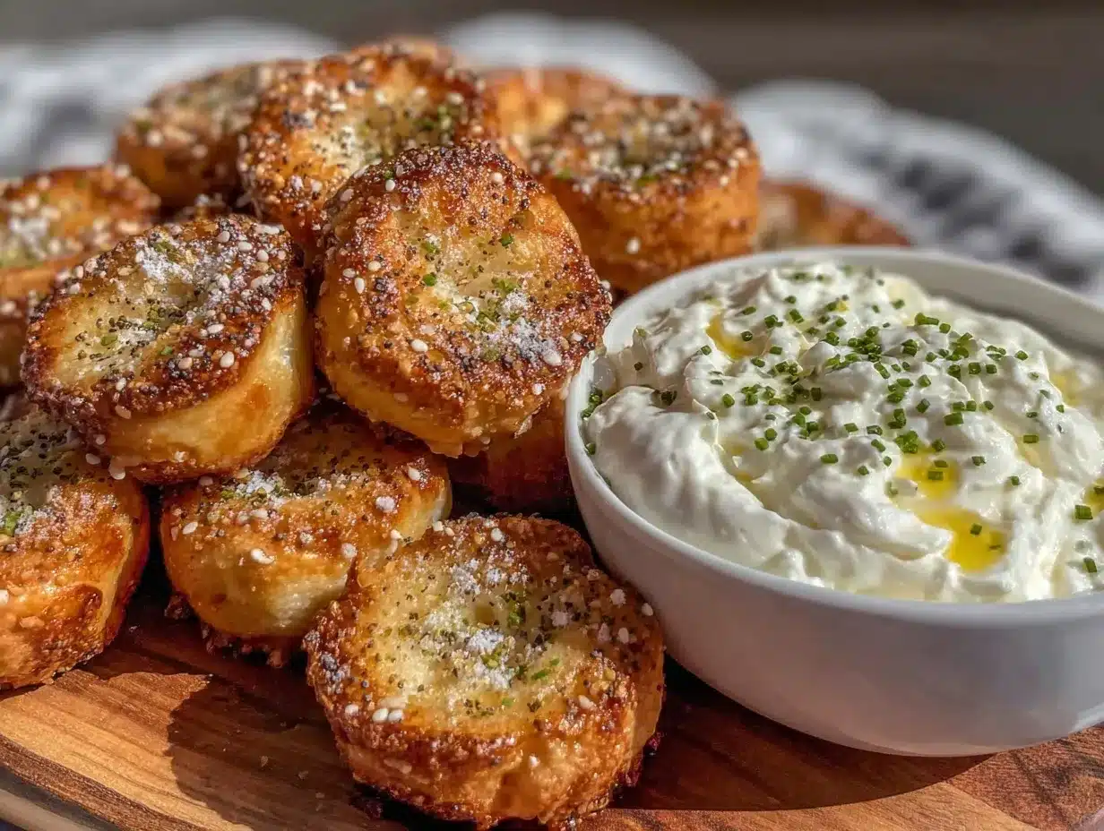 crispy air fryer everything bagel bites preparation steps