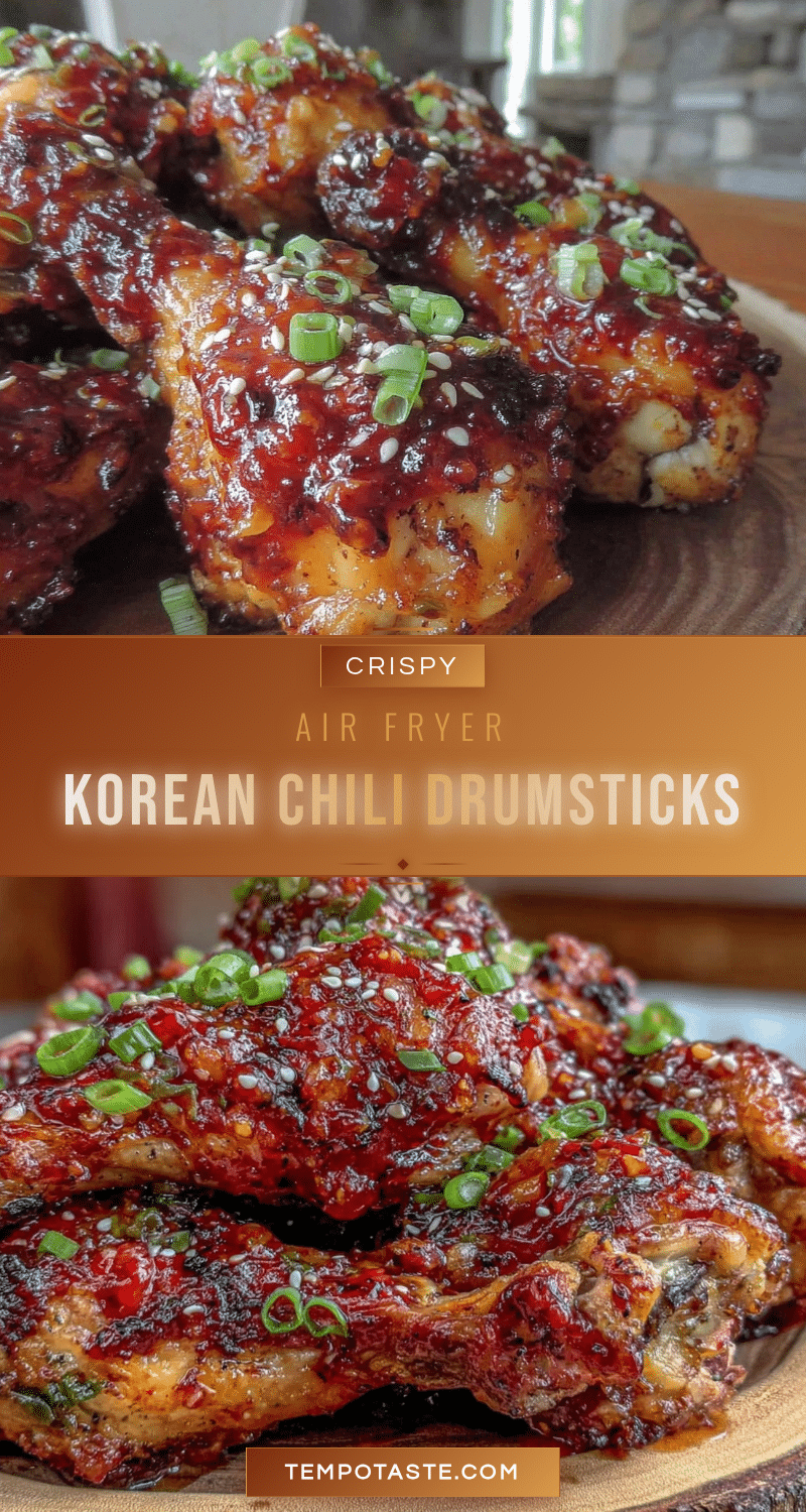 crispy air fryer korean sweet chili chicken drumsticks recipe