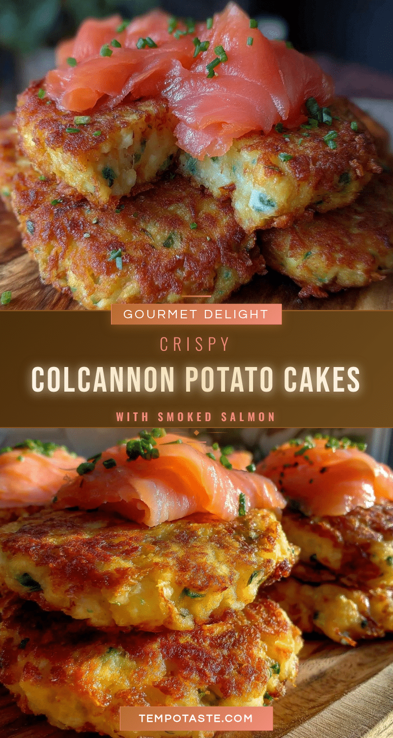 crispy colcannon potato cakes with smoked salmon recipe