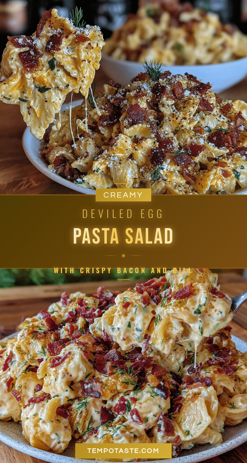 crispy deviled egg pasta salad recipe