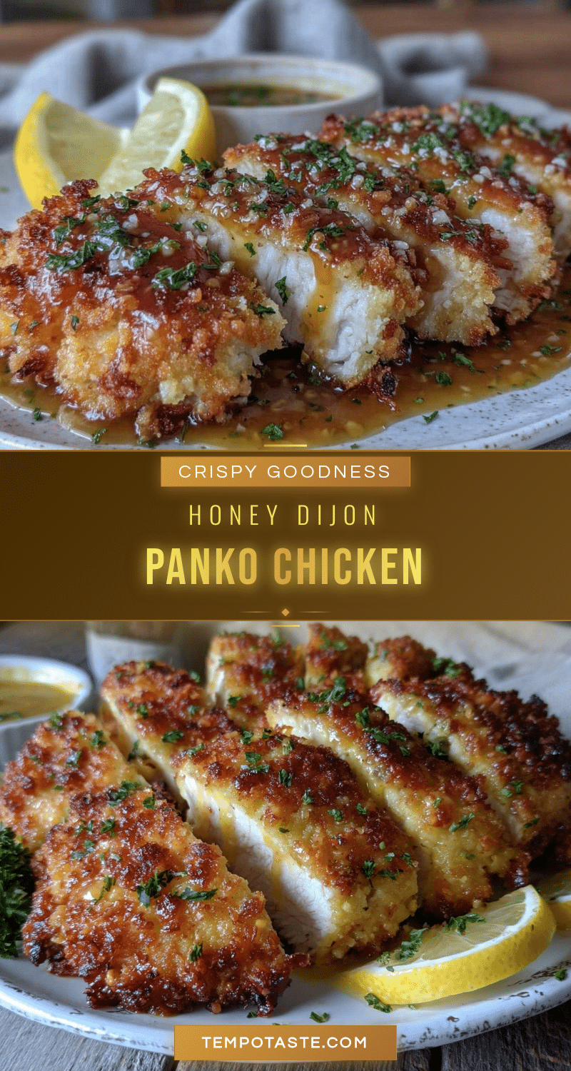 crispy honey dijon panko chicken recipe