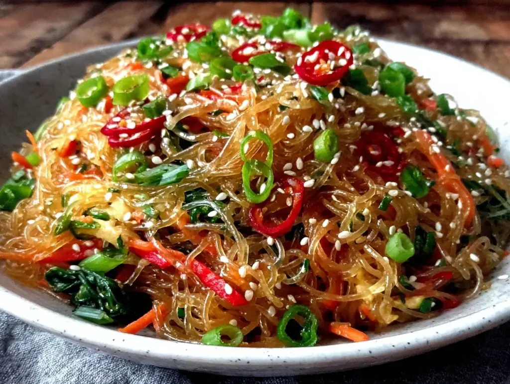 crispy Korean glass noodle salad - featured image
