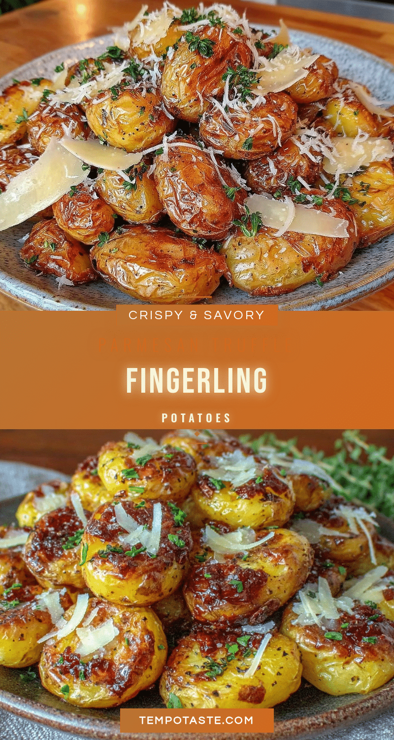 crispy parmesan truffle roasted fingerling potatoes recipe