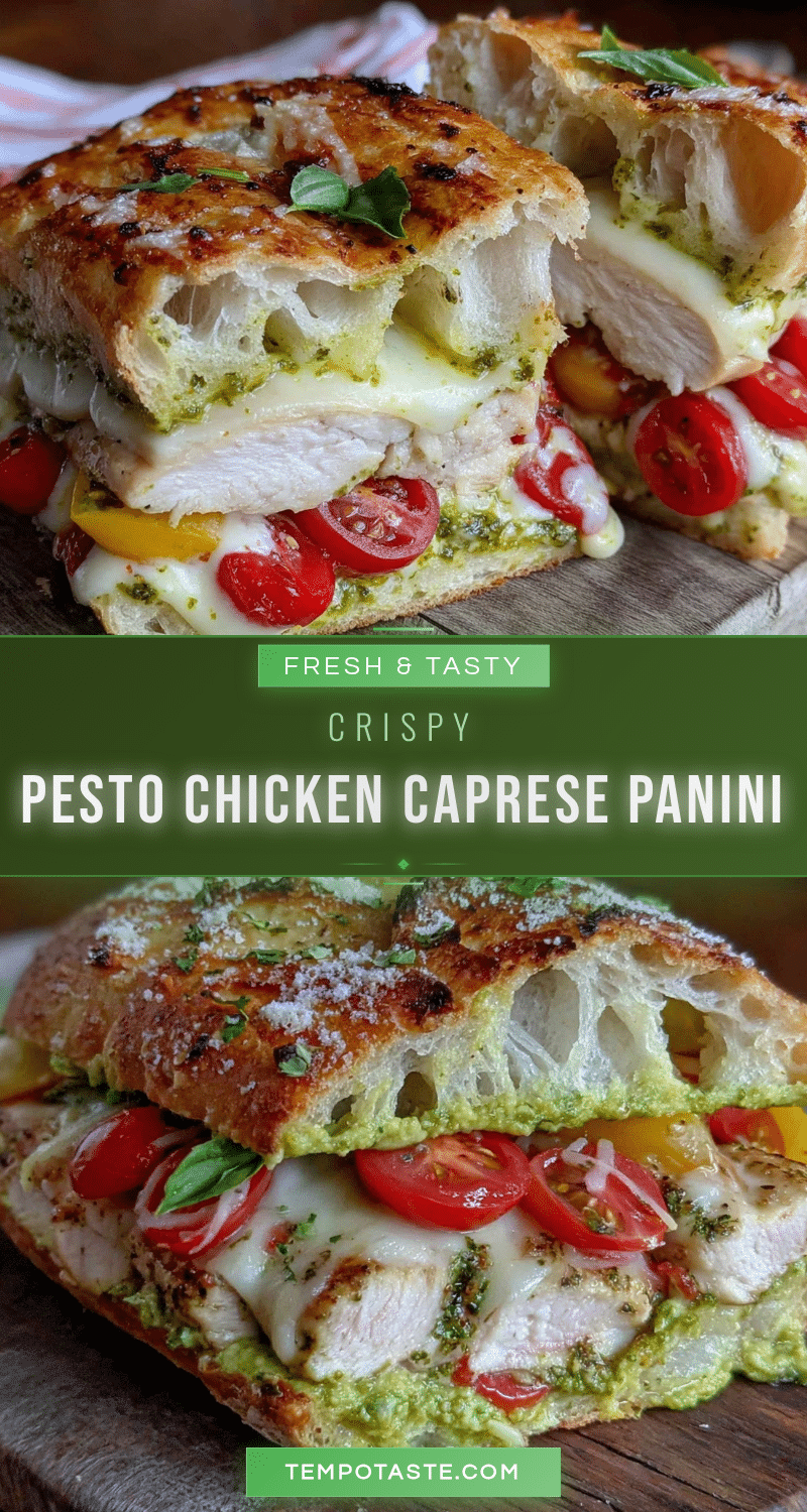 crispy pesto chicken caprese panini recipe