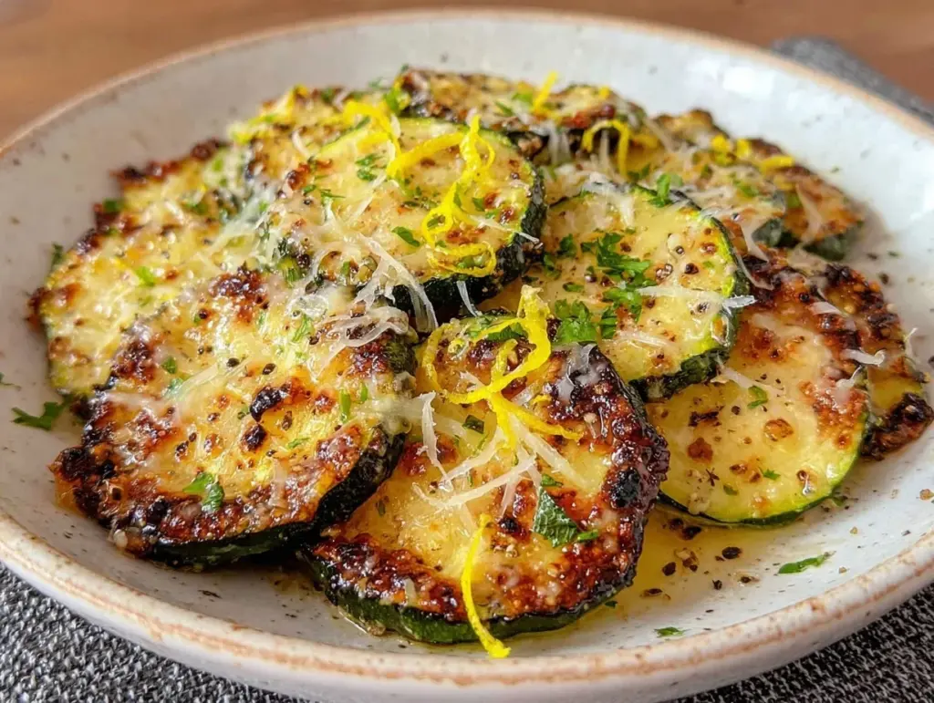 crispy roasted zucchini - featured image