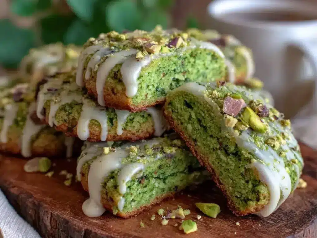crispy shamrock matcha shortbread cookies - featured image