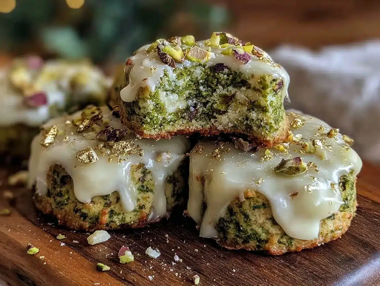 crispy shamrock matcha shortbread cookies preparation steps