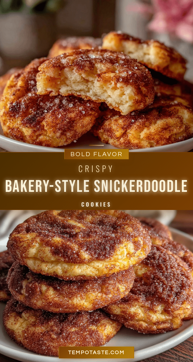 crispy snickerdoodle cookies recipe