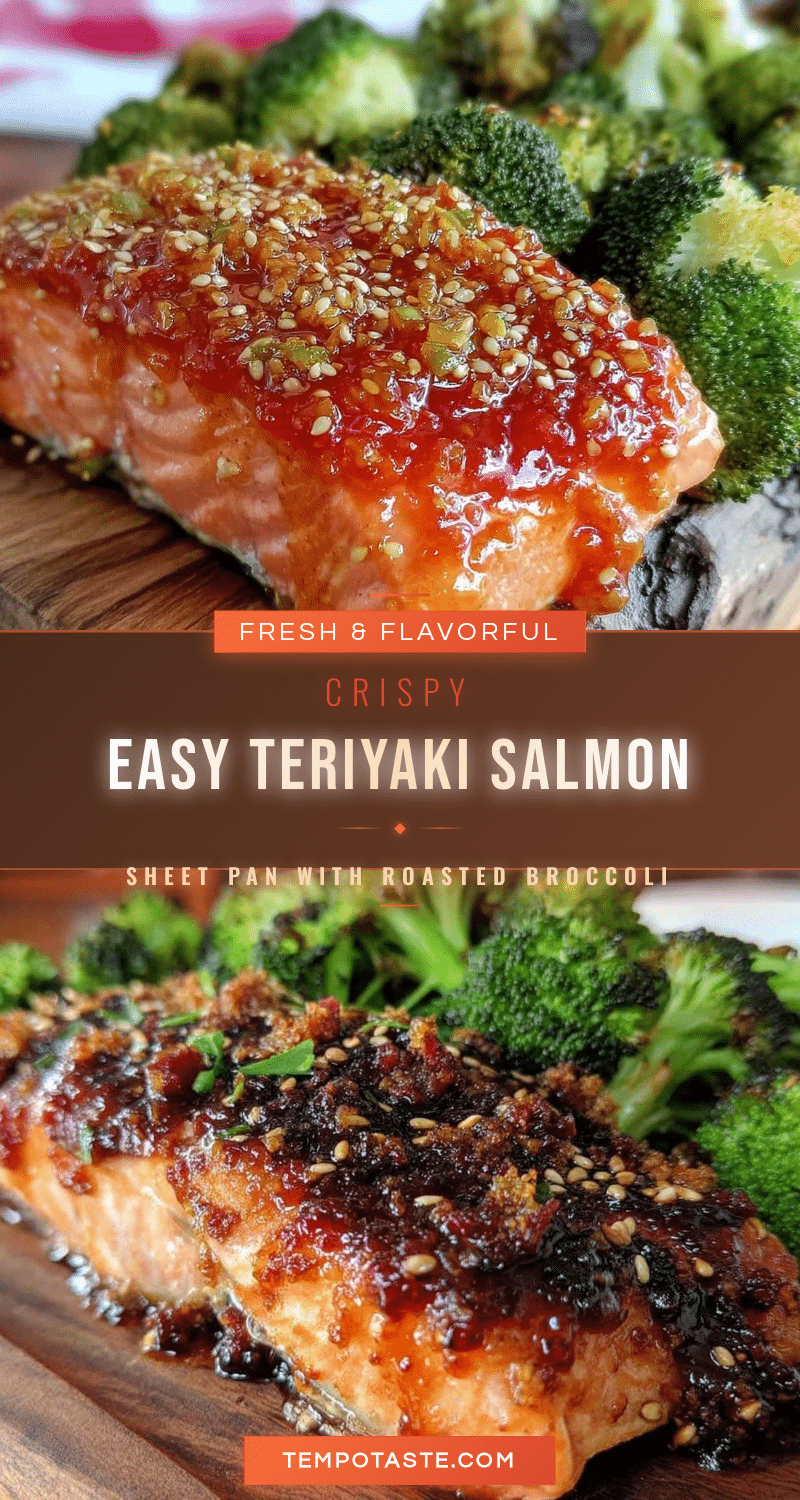 easy crispy teriyaki salmon sheet pan dinner recipe