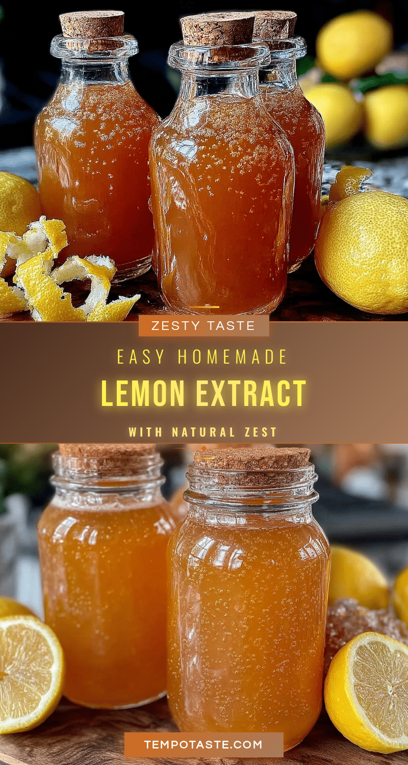 easy homemade zesty lemon extract recipe