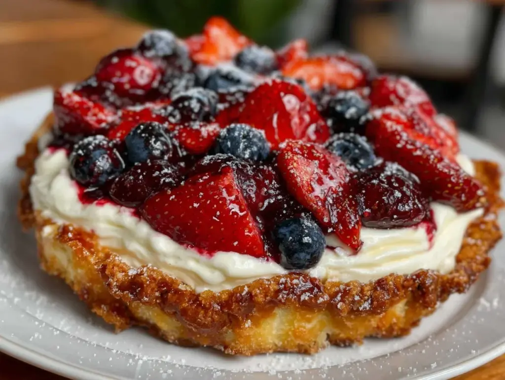 Easy Red White and Blue Berry Tart - featured image