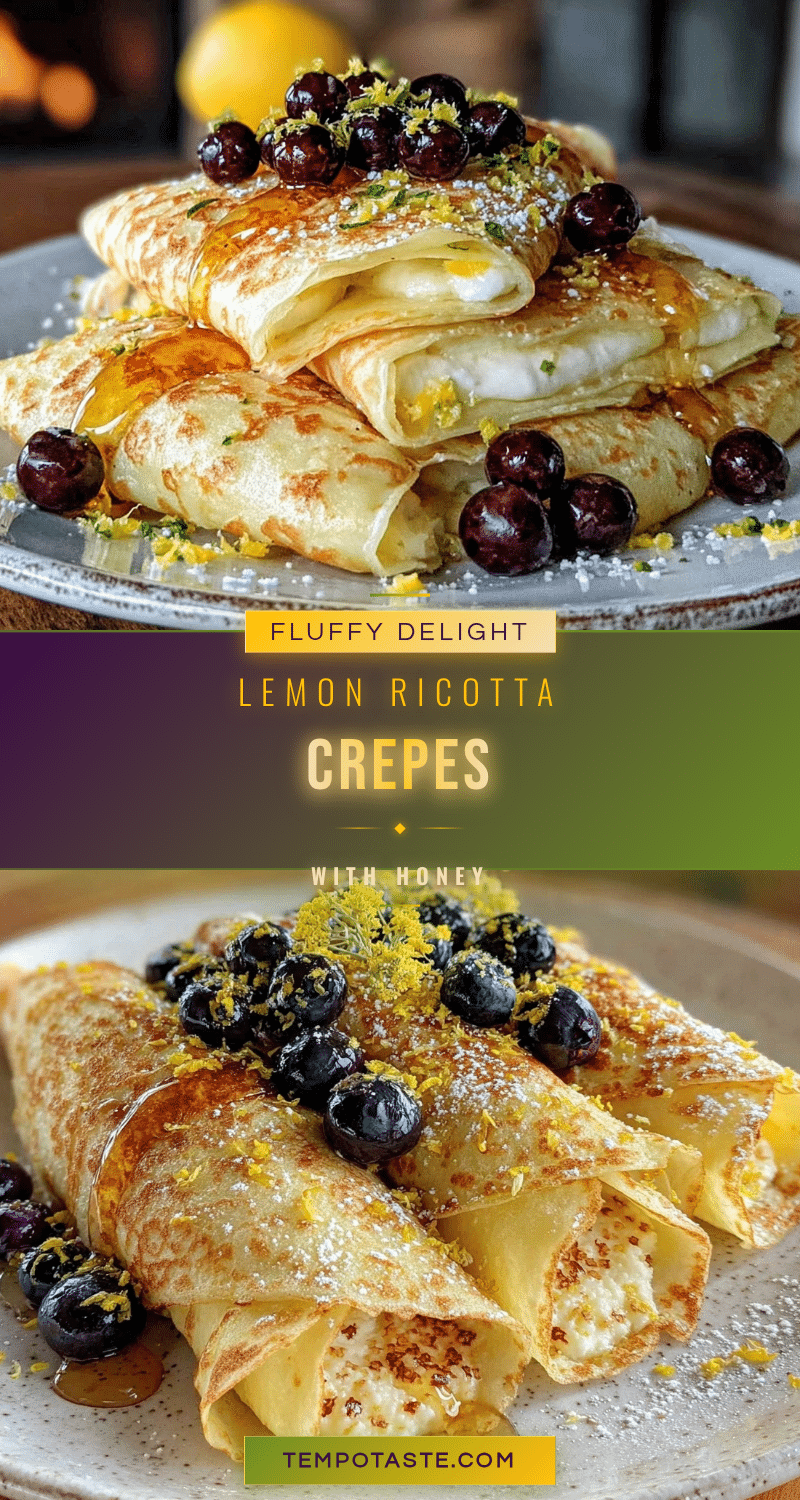 fluffy lemon ricotta crepes recipe