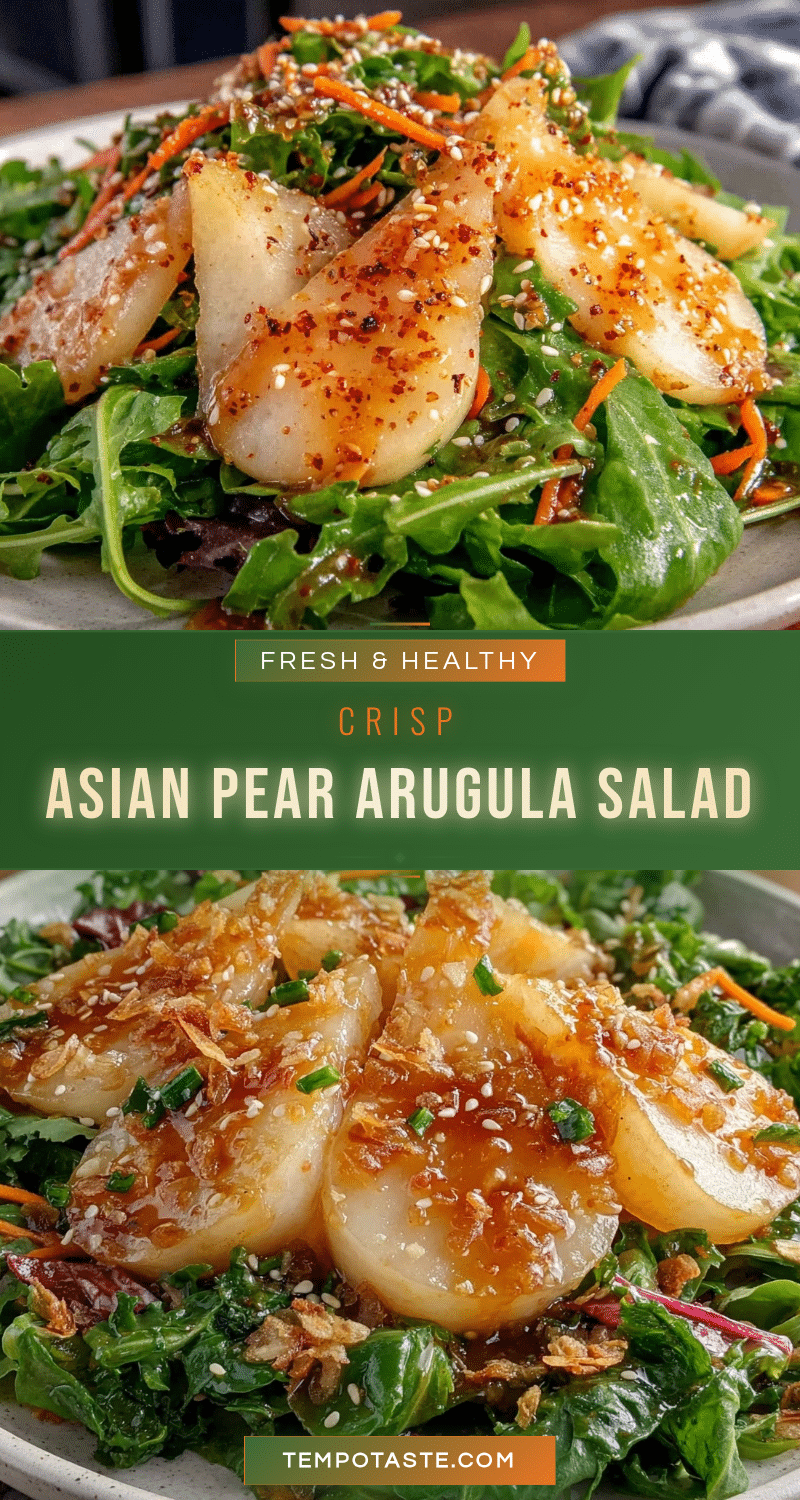 fresh asian pear and arugula salad recipe