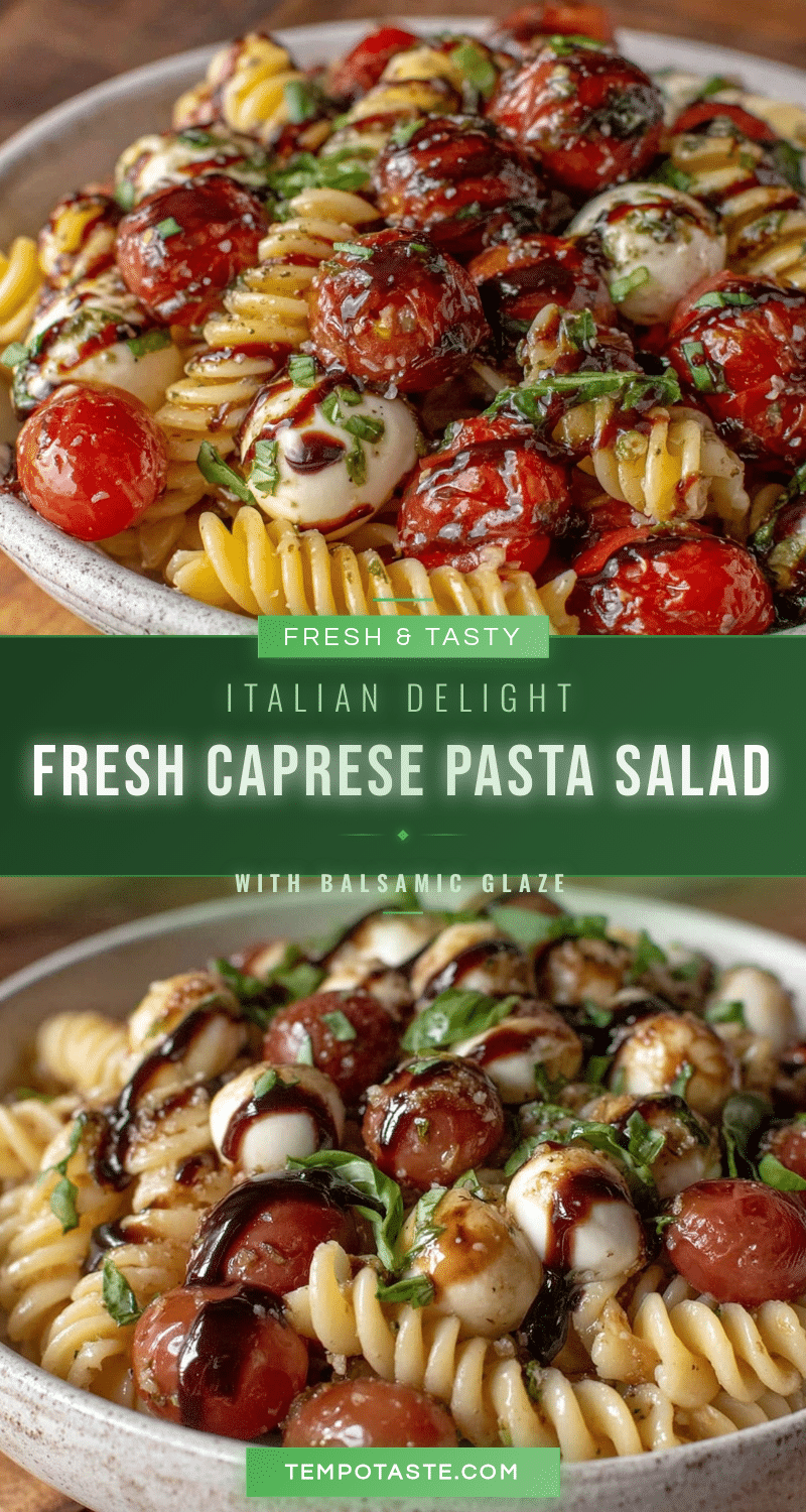 fresh caprese pasta salad recipe