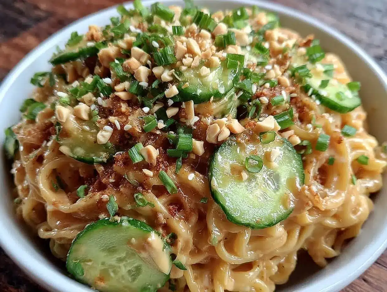 fresh cold sesame noodles preparation steps