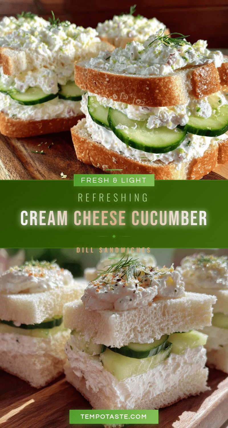 fresh cucumber cream cheese tea sandwiches recipe