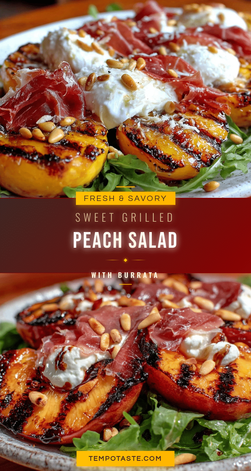 fresh grilled peach salad recipe