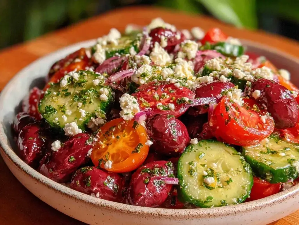 Fresh Mediterranean Cucumber Tomato Salad - featured image