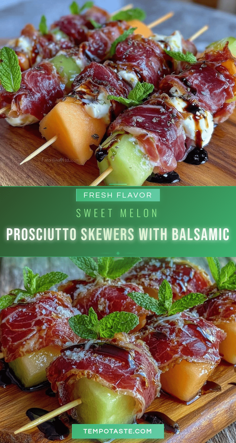 fresh melon and prosciutto skewers recipe