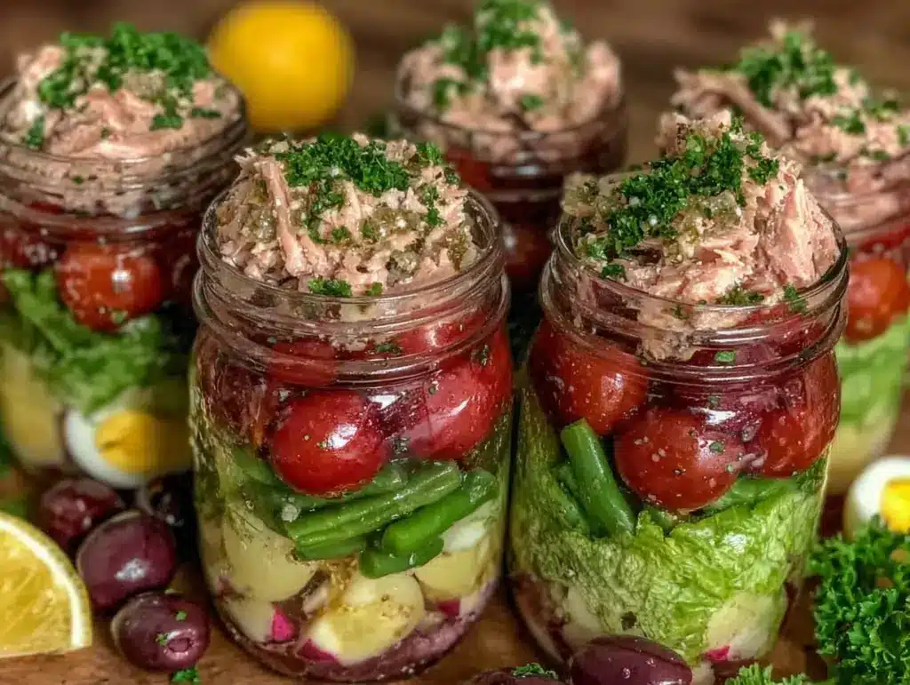 Fresh Nicoise Salad Jars - featured image