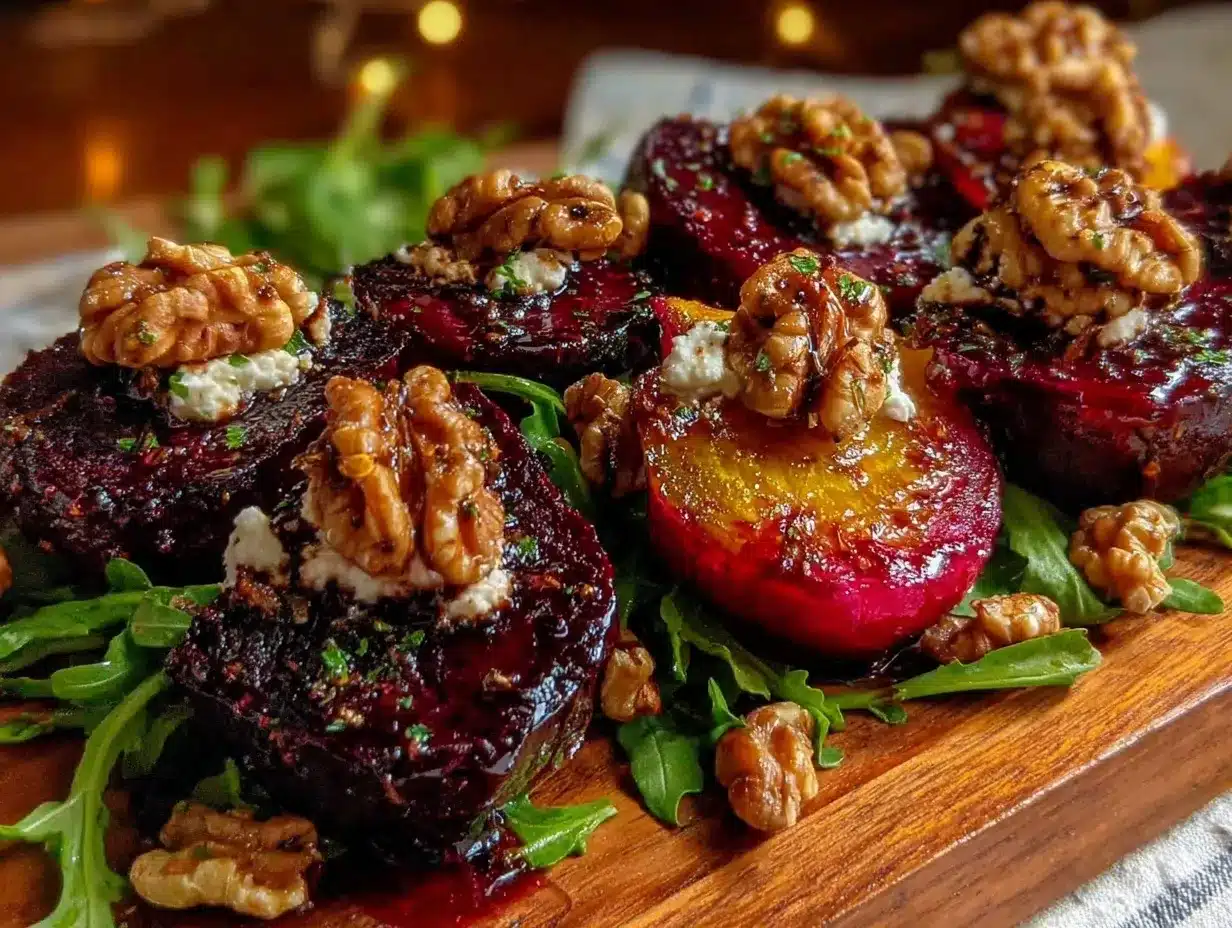 fresh roasted beet salad preparation steps