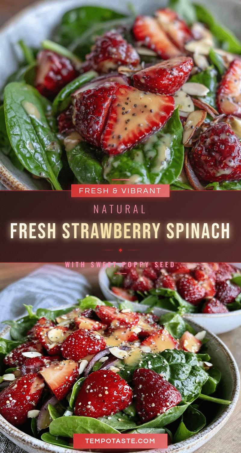 fresh strawberry spinach salad recipe