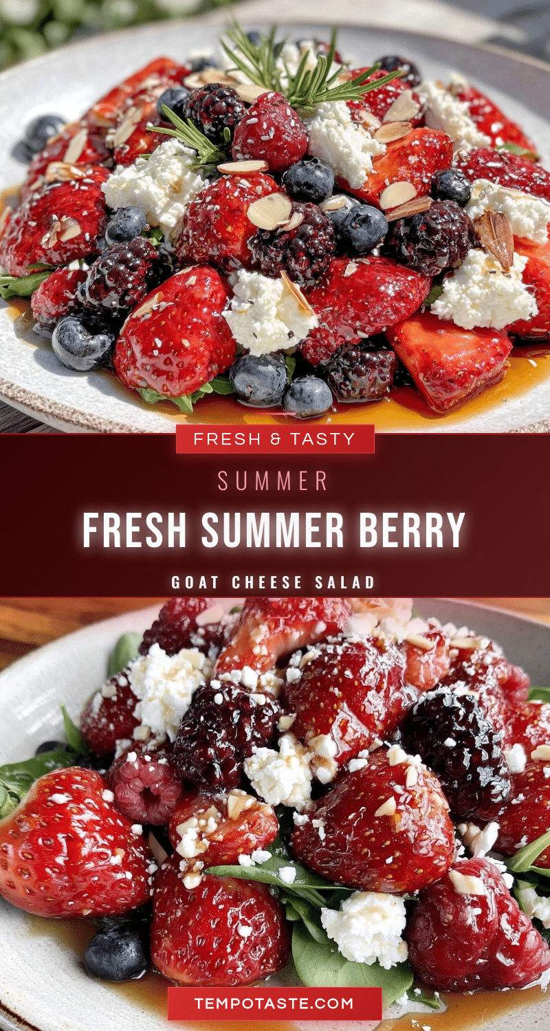 fresh summer berry and goat cheese salad recipe