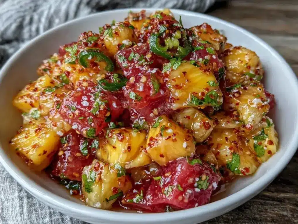 fresh tropical fruit salad - featured image