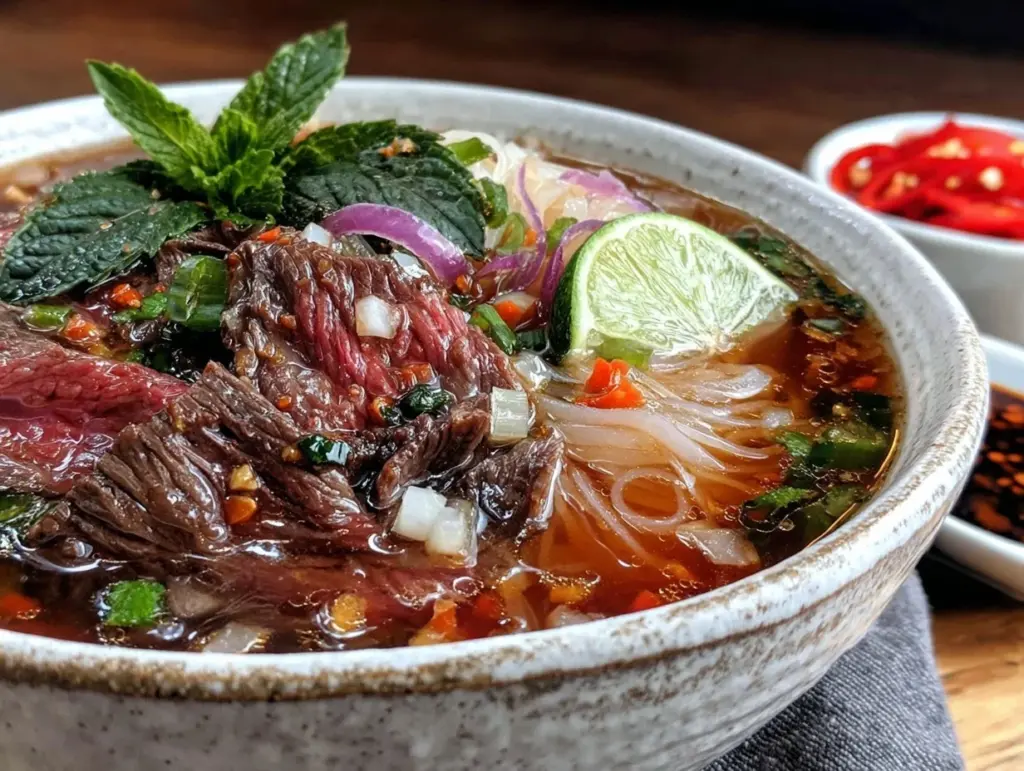 fresh vietnamese beef pho recipe - featured image