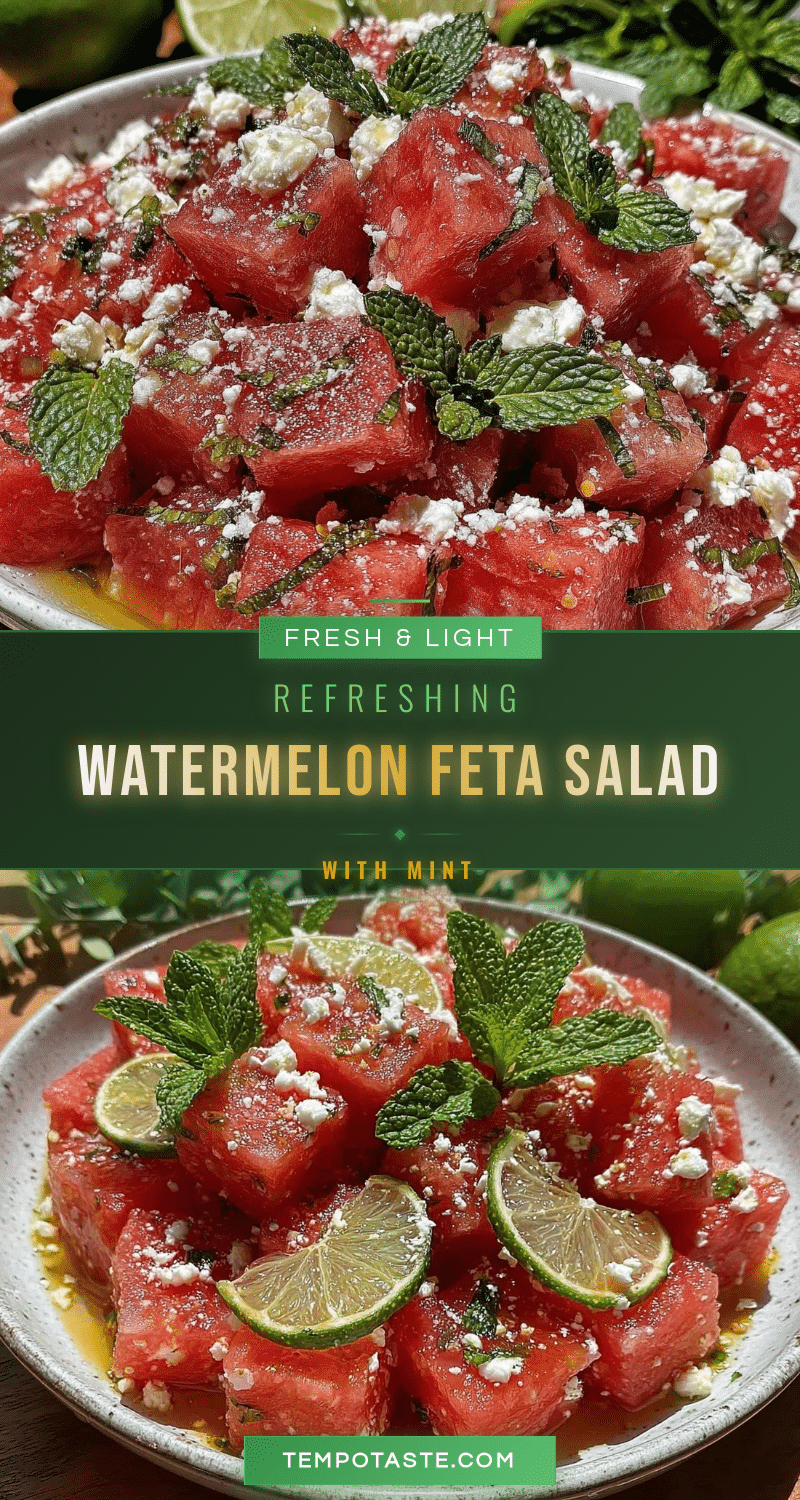 fresh watermelon feta salad recipe