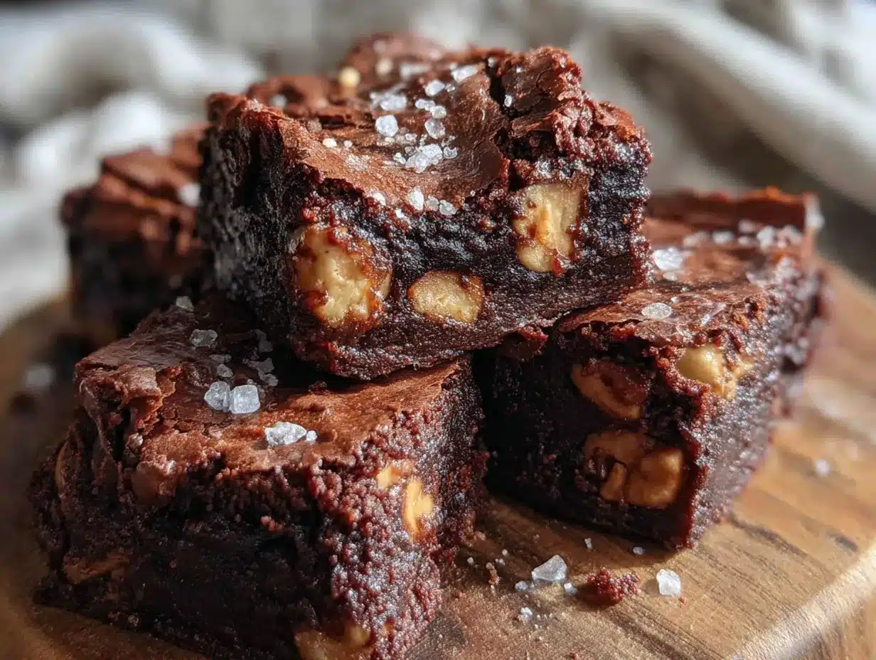 fudgy one-bowl Nutella brownies preparation steps
