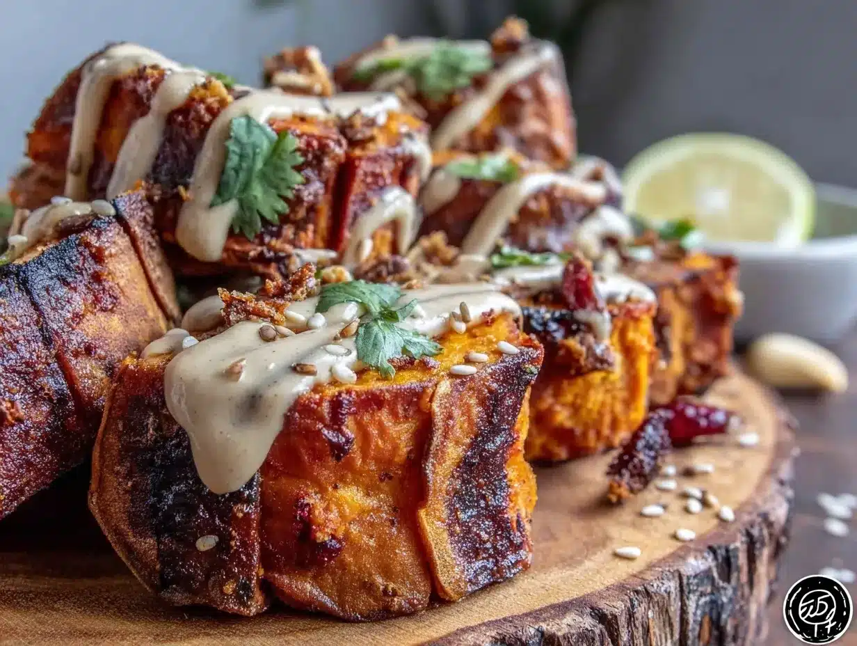 harissa roasted sweet potatoes preparation steps