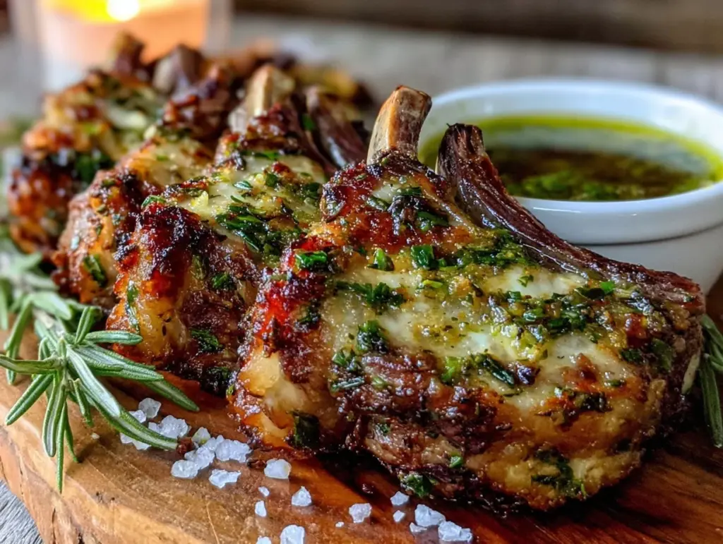 herb-crusted grilled lamb chops - featured image