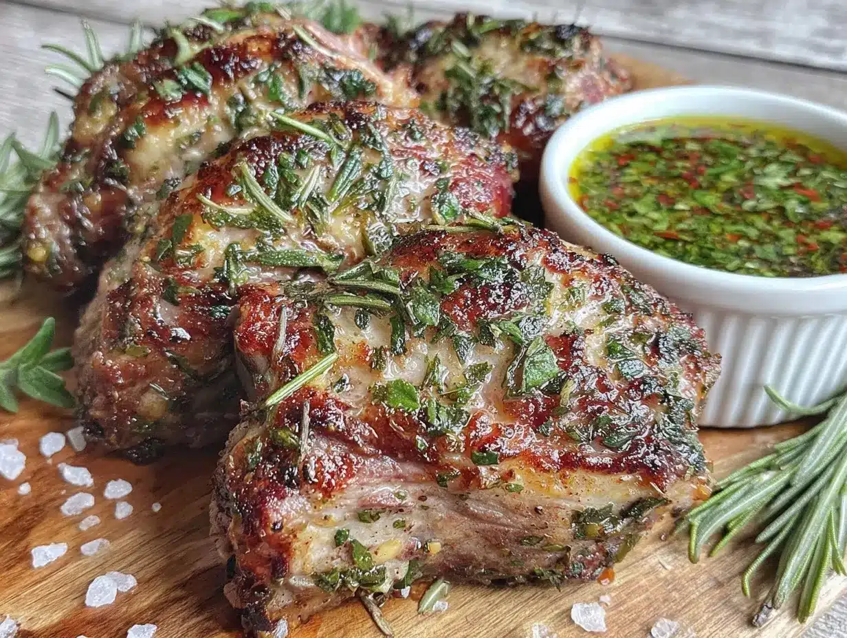 herb-crusted grilled lamb chops preparation steps