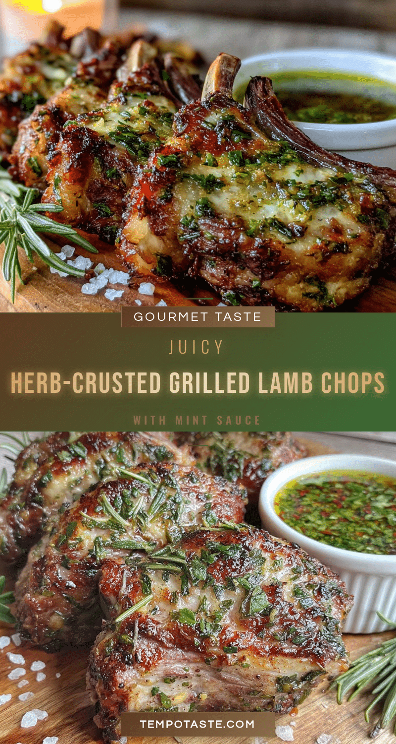 herb-crusted grilled lamb chops recipe