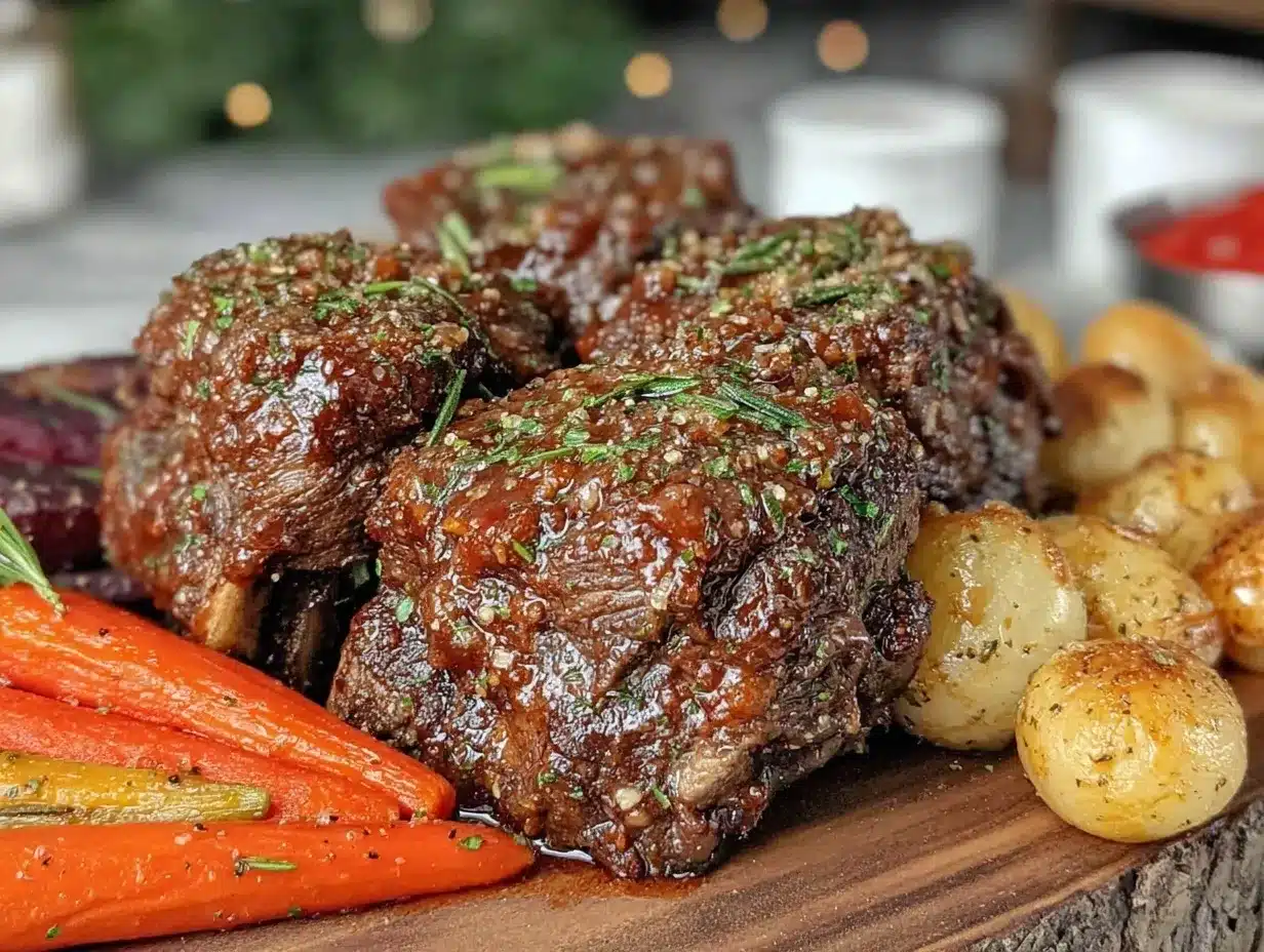 herb-crusted guinness braised short ribs preparation steps