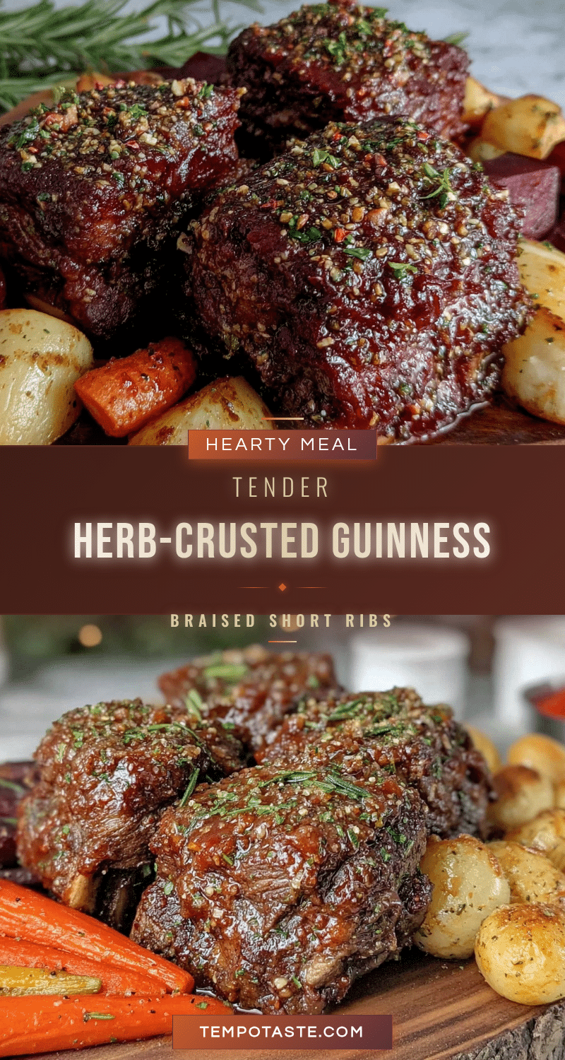 herb-crusted guinness braised short ribs recipe