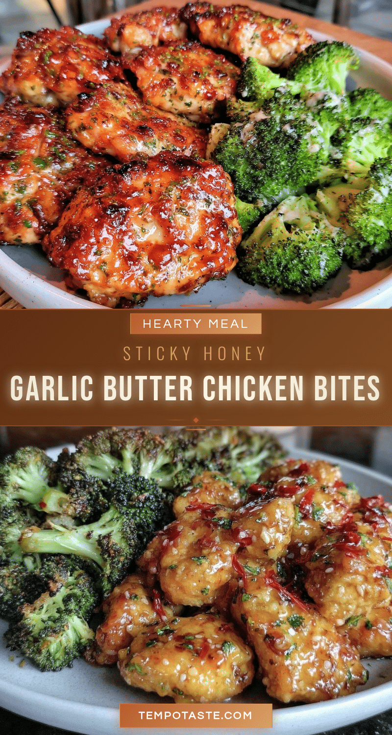 honey garlic butter chicken bites recipe