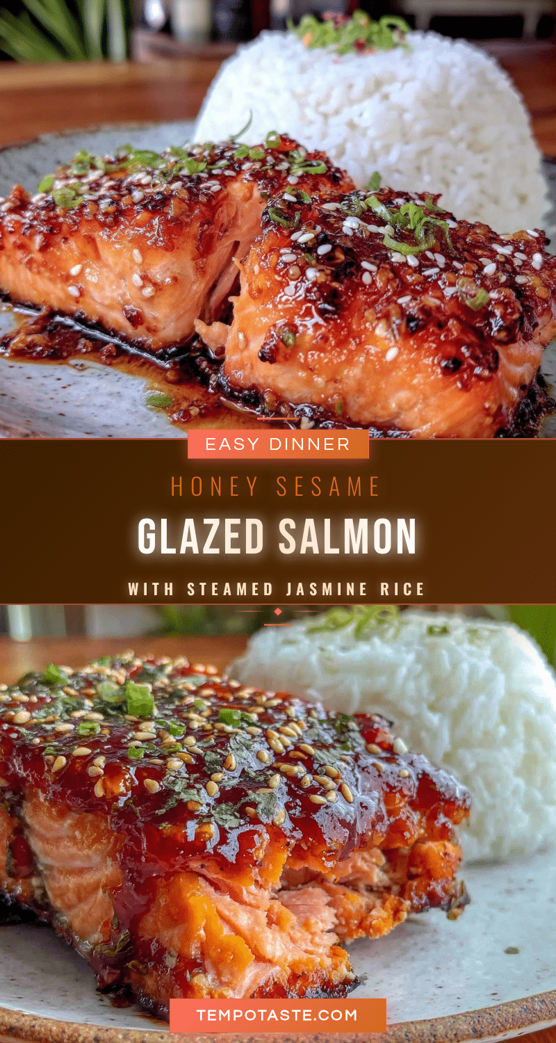 honey sesame glazed salmon recipe