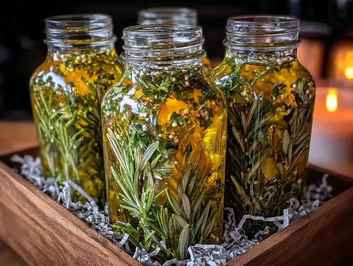 infused olive oil gift set preparation steps