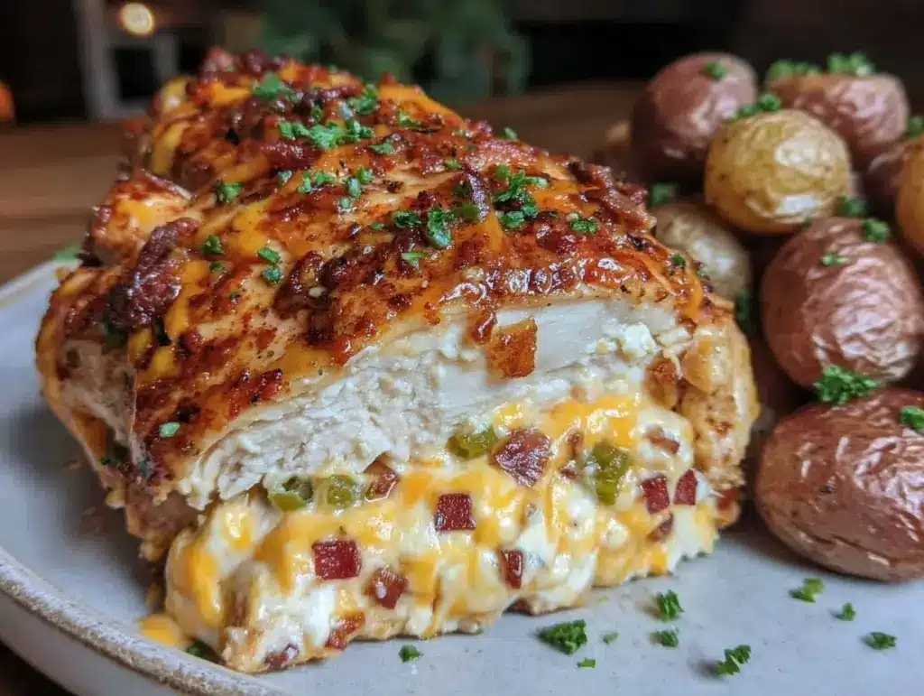 jalapeno popper stuffed chicken breast - featured image