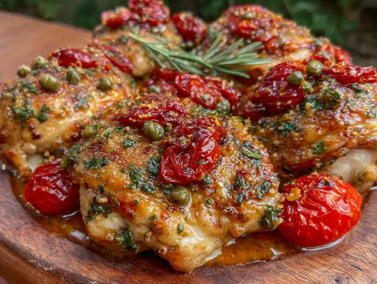 lemon butter baked chicken thighs preparation steps