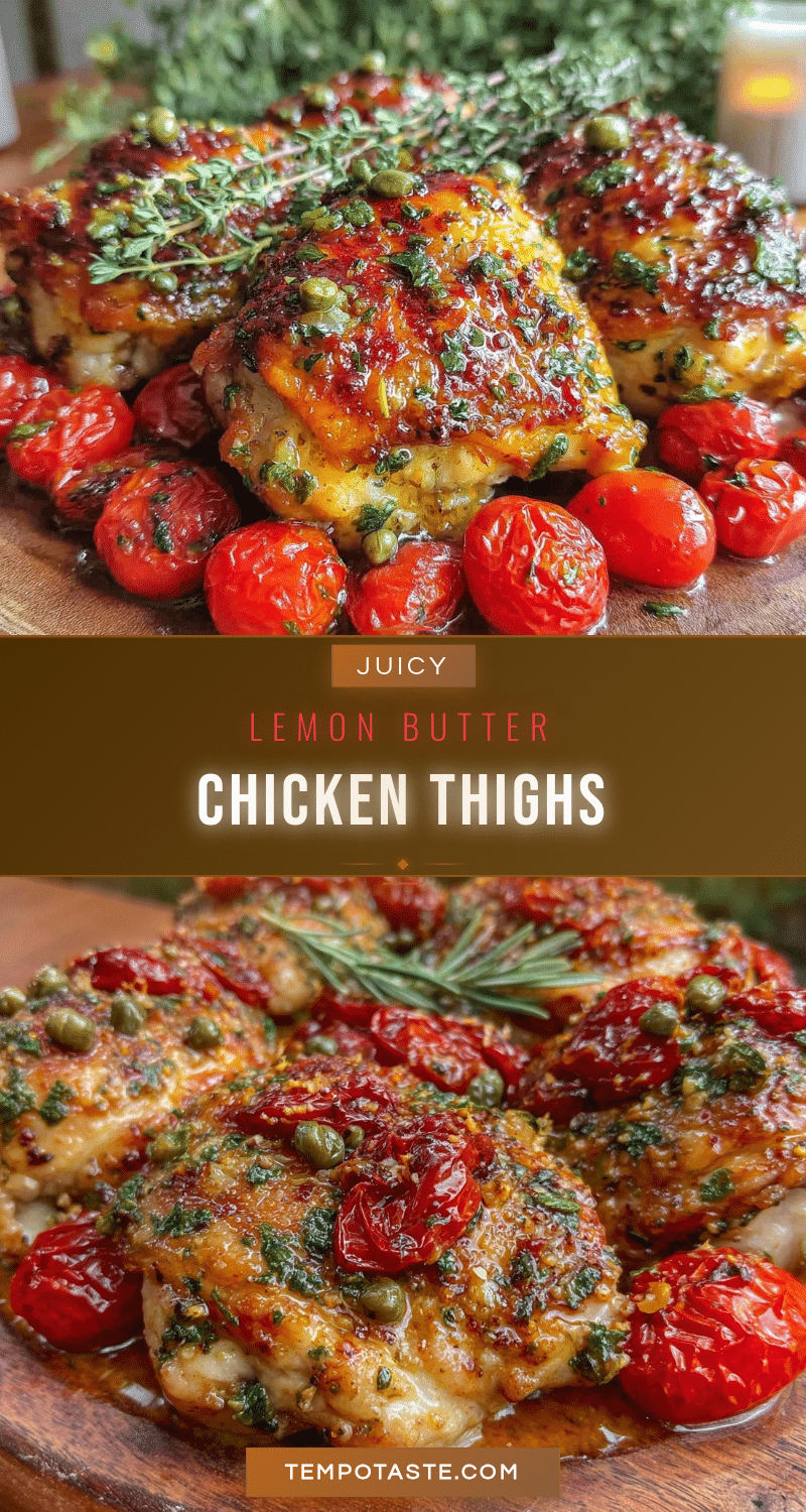 lemon butter baked chicken thighs recipe