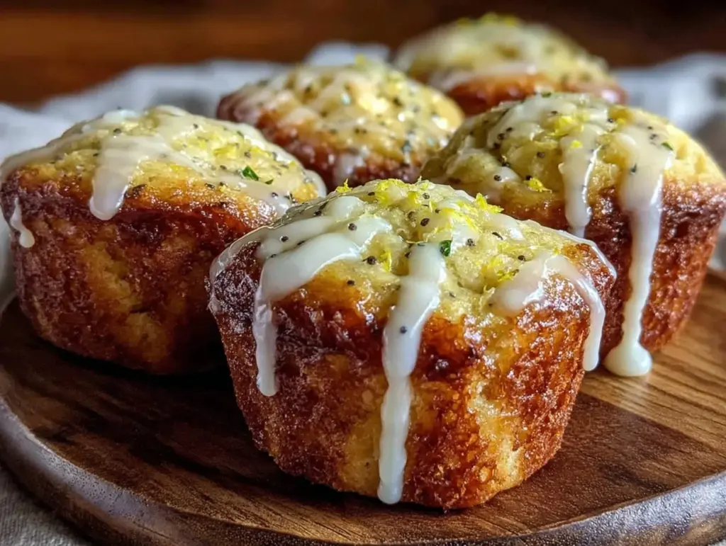 lemon poppy seed muffins - featured image