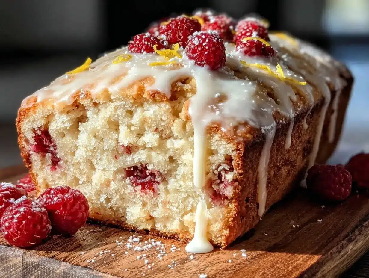 lemon raspberry bread preparation steps