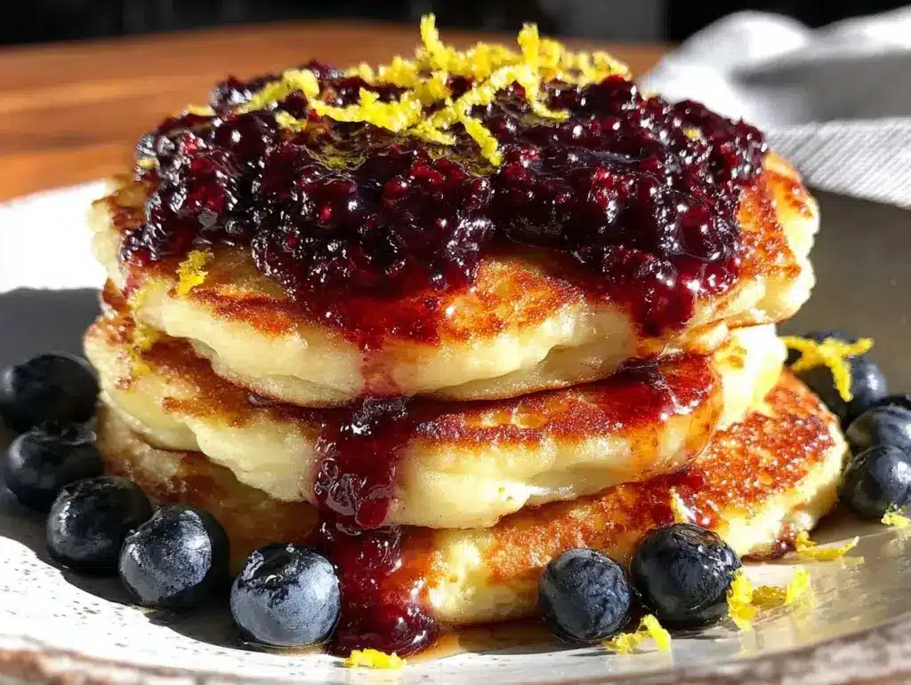 lemon ricotta pancakes - featured image
