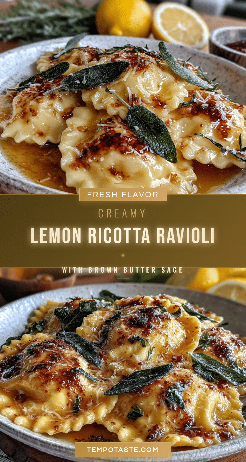 lemon ricotta ravioli recipe