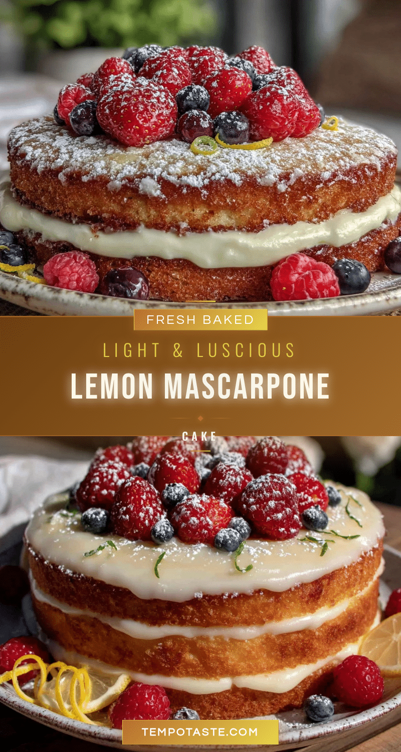 light lemon mascarpone layer cake recipe